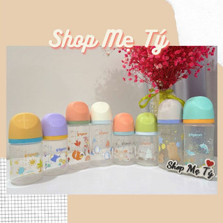   Nhựa PP  Bình sữa  Pigeon PP Softouch Plus thế hệ 3 - họa tiết 160ml  240ml  330ml 