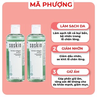 SỮA RỬA MẶT SOSKIN da dầu mụn