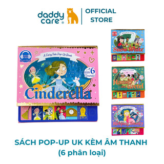 Sách tiếng anh cho bé lật mở 3D kèm âm thanh cho bé, sách nhạc kể chuyện cổ tích