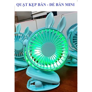 Quạt kẹp tích điện mini
