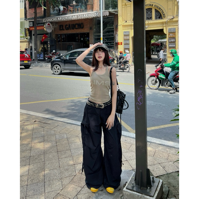 ÁO NMS BASIC TANKTOP (TRẮNG / NÂU RÊU / XÁM)