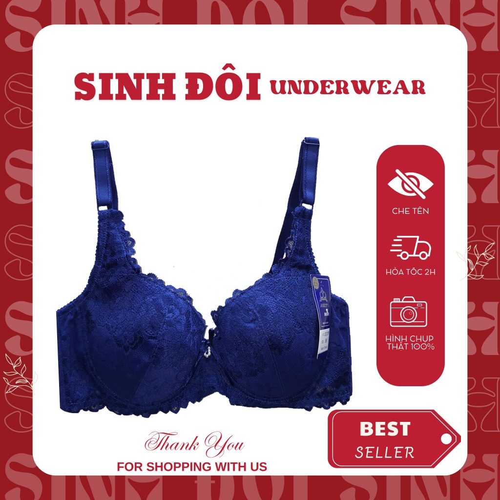 Áo ngực nữ ren sexy nâng ngực Aseity 2012 có gọng mút mỏng nguyên ngực size 36-38-40-42