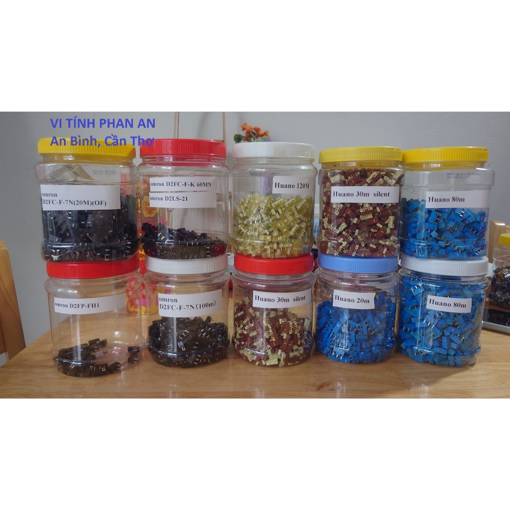 2, 4 cái switch chuột omron, huano các loại