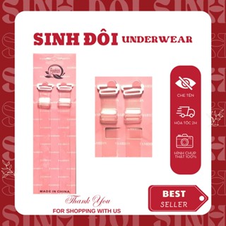 Dây áo ngực trong suốt điều chỉnh tăng giảm chất liệu silicon dẻo dai bền đẹp kích thước 1.5cm,1.2cm