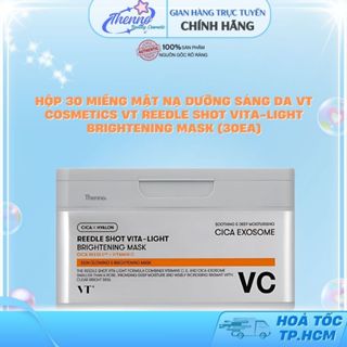 Hộp 30 Miếng Mặt Nạ Dưỡng Sáng Da VT Cosmetics VT Reedle Shot Vita-Light Brightening Mask (30EA)