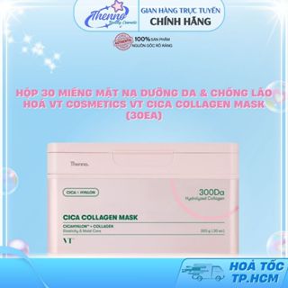 Hộp 30 Miếng Mặt Nạ Dưỡng Da & Chống Lão Hoá VT Cosmetics VT Cica Collagen Mask (30EA)