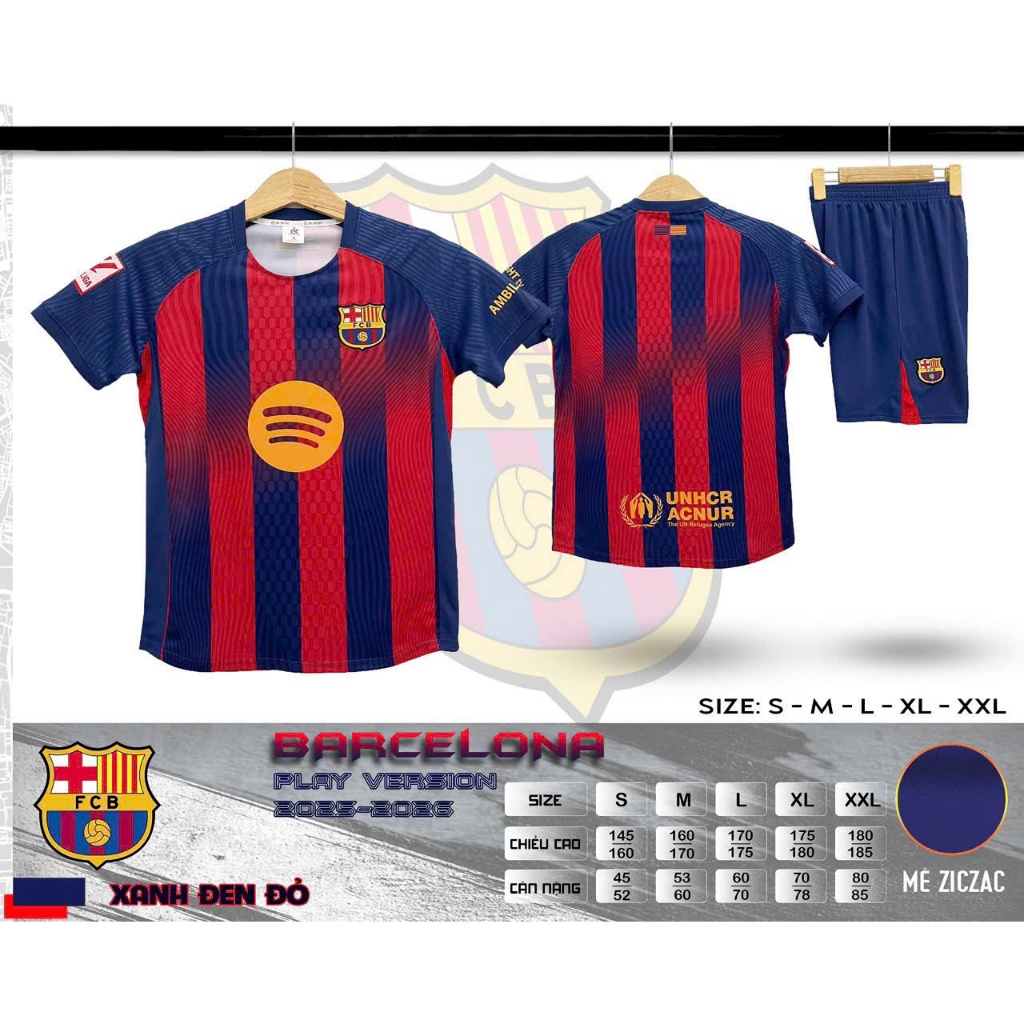 Quần áo đá banh CLB Barca