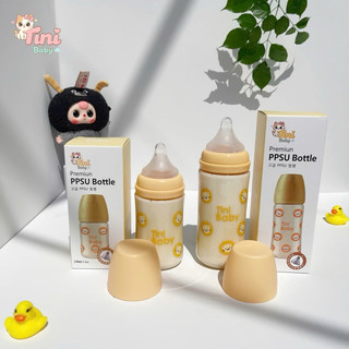 Bình sữa cho bé Tini Baby PPSU cao cấp họa tiết xinh xắn size 170ml/270ml