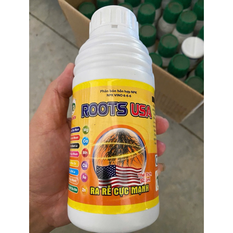 Roots USA Thái Điền (500ml) Ra rễ đẻ nhánh cực mạnh, vọt đọt mập thân xanh lá cực nhanh, nở bụi cân 