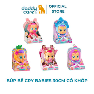 Đồ chơi búp bê crybaby 30cm cho bé gái sơ sinh có khớp kèm âm thanh  chính hãng IMC Toys Baby Cries