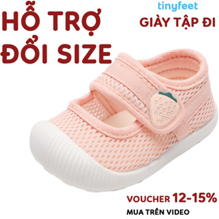 Giày Tập Đi Cho Bé Siêu Nhẹ Chống Bè Chân Chống Trơn Trượt  TINYFEET WJ07 Dép Tập Đi Cho Bé Trai Bé Gái 1 Tuổi, 2 Tuổi