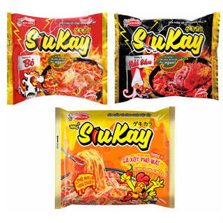 Combo 6 gói Mì SiuKay hải sản, bò, gà phô mai 128g