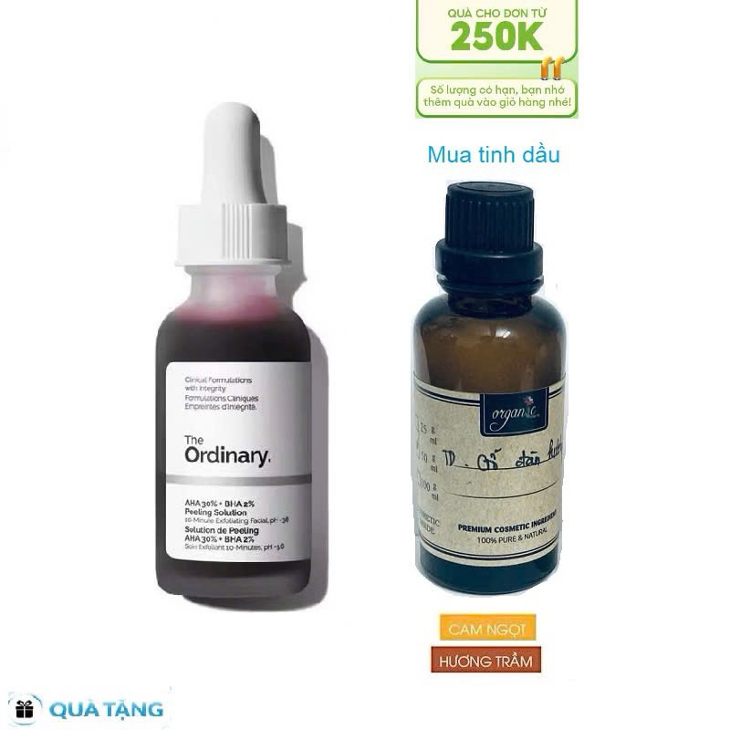 Tinh Chất Peel da The Ordinary AHA 30%+BHA 2% Peeling Solution 30ml