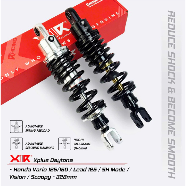 Phuộc Daytona x1r gắn Vario Vario125 Vario150 Shmode Vision Lead Click - chính hãng x1r