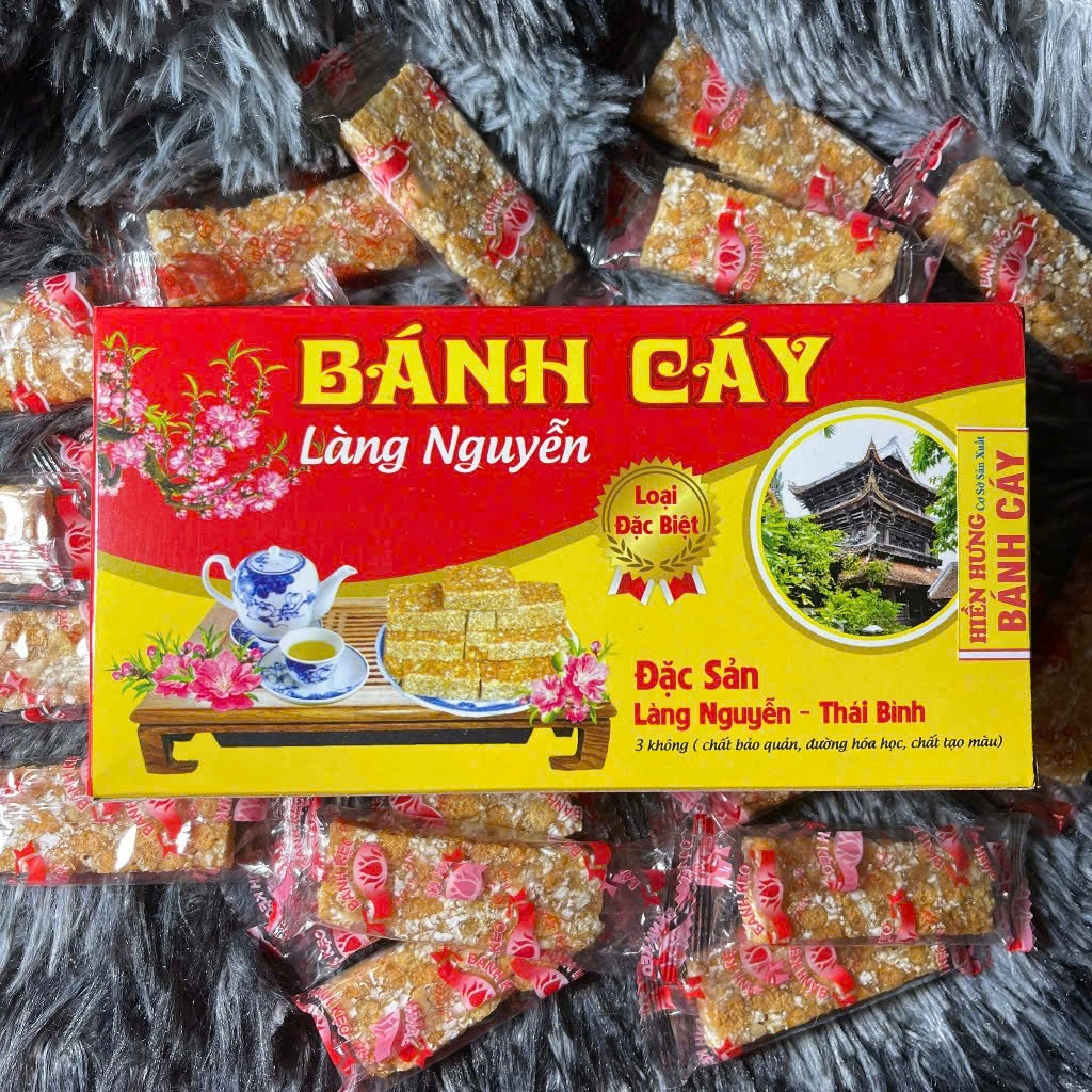 Combo 2 hộp BÁNH CÁY LÀNG NGUYỄN THÁI BÌNH GÓI NHỎ TIỆN LỢI LOẠI (ĐẶC BIỆT) 420g