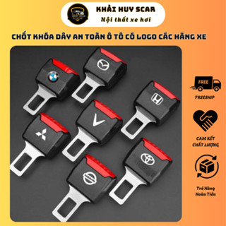 🔒 1 Chốt Khóa Dây An Toàn Ô Tô Có Logo Theo Xe–Kết Nối Dây An Toàn Chắc Chắn – Tương Thích Nhiều Dòng Xe - Khải Huy Scar