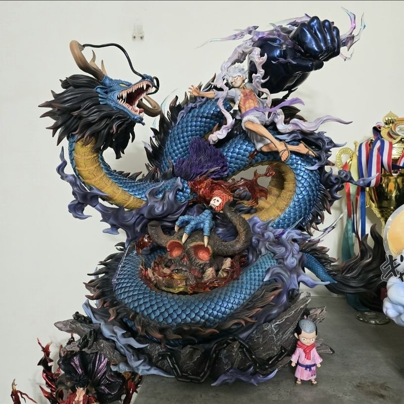 [Chính Hãng Resin] Mô Hình One Piece Kaido Dragon vs Monkey D Luffy Gear 5 Nika - OPM Studio - Đọc T