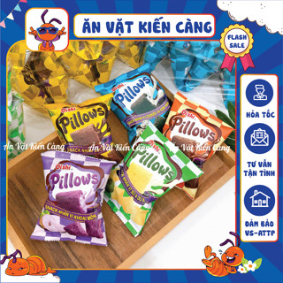[BỊCH 10 GÓI] Snack Pillows Oishi Nhân Sữa Dừa - Socola - Kem Vani (Gói 14G)