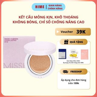 Phấn Nước Kiềm Dầu Missha Magic Cushion Cover Lasting Korea SPF50+/PA+++ 17G - Màu Hồng