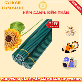  Kẽm Cành Thép Bọc Nhựa Dùng Làm Thân Cành Hoa Kẽm Nhung Cành Hoa Sáp GYHOME 