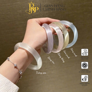  Vòng tay đá phong thuỷ Tone pastel .Vòng tay đá mắt mèo 12 li BNP 88866  KÈM HỘP XINH  