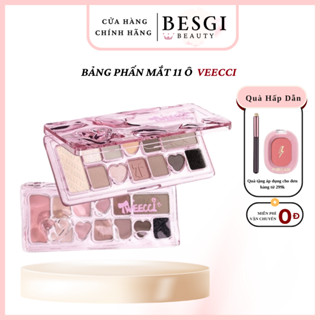 Bảng Phấn Mắt VEECCI 11 Ô Ánh Ngọc Trai Lì xinh lung linh BESGI BEAUTY