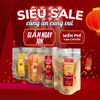  COMBO TỨ VỊ 4 túi bánh 500g - Bánh tráng trộn - Bánh tráng Tây Ninh - Haloby 