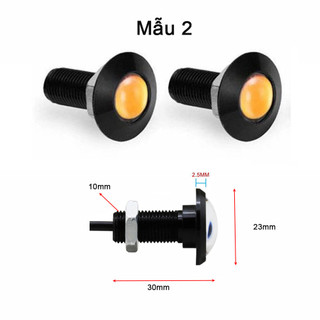 Xi Nhan Cúc Áo Gắn Xe Máy 12V [ 1 đôi ]