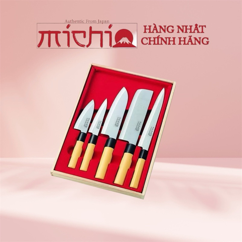 Bộ 5 Dao Làm Bếp Nakamura Nhật Bản