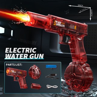   MẪU MỚI  Súng nước Có ĐÈN hot trend 2025 súng điện tự động áp lực cao đồ chơi trẻ em ngoài trời quà tặng sinh nhật 