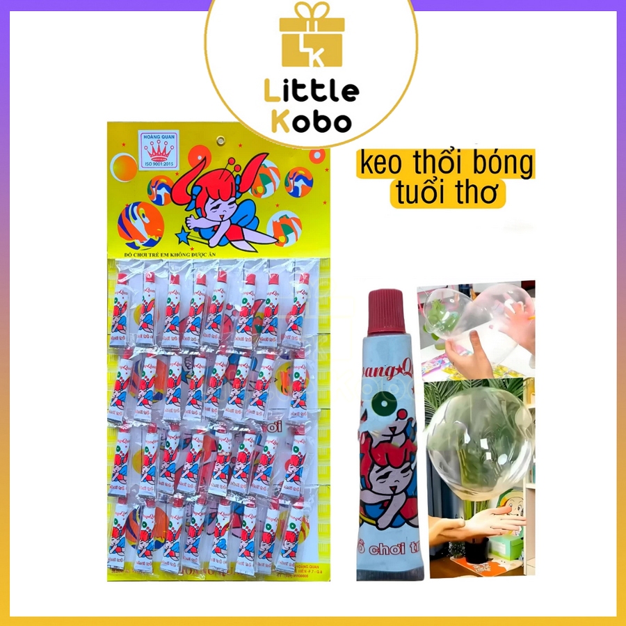 [1 Lọ] Tuýp Keo Thổi Bong Bóng Keo Đồ Chơi Tuổi Thơ Dữ Dội Đồ Chơi Trẻ Em Trò Chơi Giải Trí