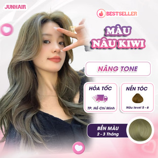  Thuốc nhuộm tóc màu Nâu thuốc nhuộm tóc màu Nâu Kiwi Nâng Tone JunHair tặng kèm oxi trợ dưỡng bao trai mũ trùm bịt t 