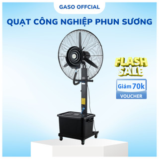Quạt công nghiệp phun sương công suất lớn Gaso 2025 Quạt công nghiệp siêu mát Bảo hành 5 năm