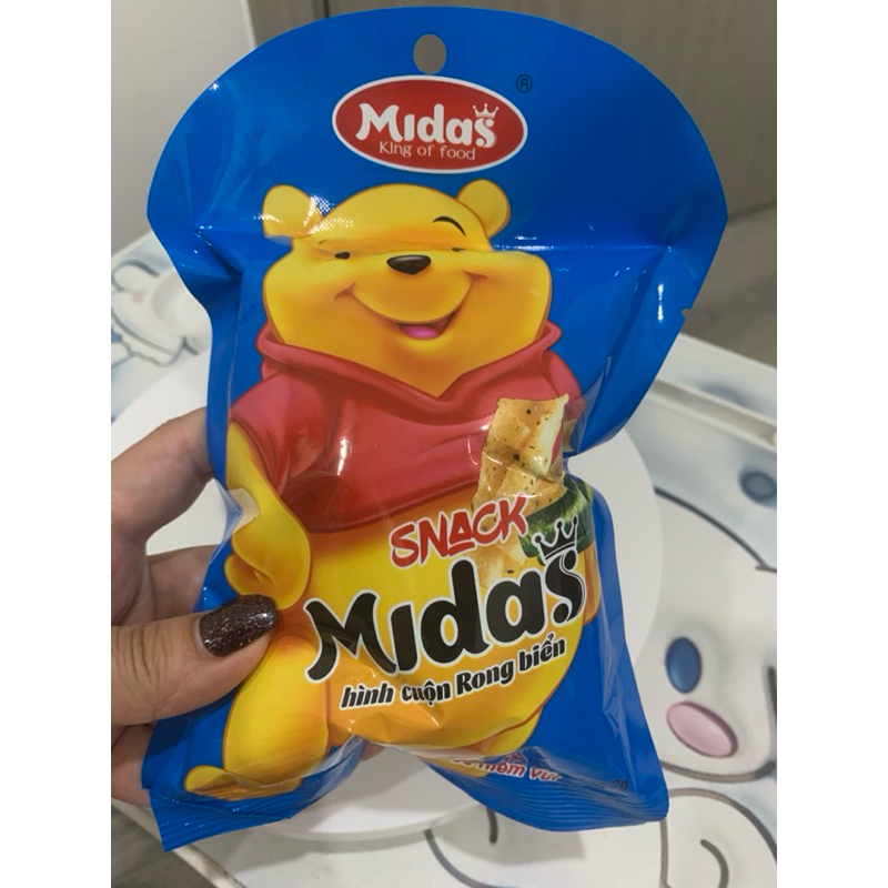 Snack Midas Hình Cuộn Rong Biển 32gr