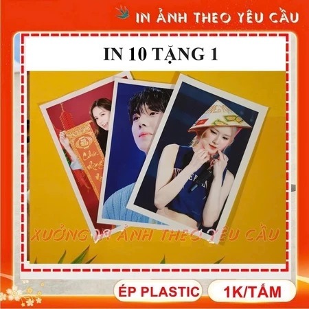 In ảnh 6x9 ép plastic giá sỉ theo yêu cầu