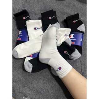 Tất Vớ Thể Thao Champion Cổ Lững  Dày Dặn Có ĐỆM Lót Xù Chống Trơn Trượt Hôi Chân, Thấm Hút Mồ Hôi Unisex