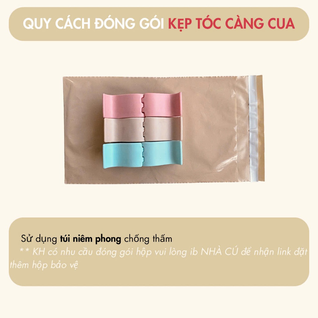 Set 24 Cái Kẹp tóc càng cua NHÀ CÚ - cặp búi tóc nhám hàn quốc dễ thương 5 răng phong cách phụ kiện tóc hottrend | BigBuy360 - bigbuy360.vn
