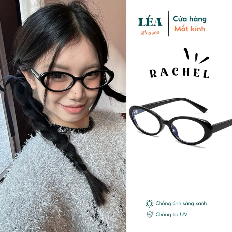 [LÉA GLASSES] Kính mắt chuyên lắp cận RACHEL Bayonetta Y2K dáng Oval phong cách Vintage HOT TREND