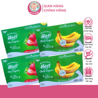 Sữa chua trái cây HOFF chuối Organic, dâu Organic vị cao cấp bổ sung 18 loại Acid Amin 1 Lốc (55g * 6 hộp)