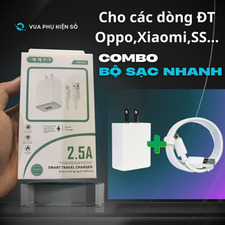 Bộ sạc nhanh opp ak-993 5v 2a usb to micro usb – hàng 1:1, bảo hành 1 đổi 1 trong 6 tháng