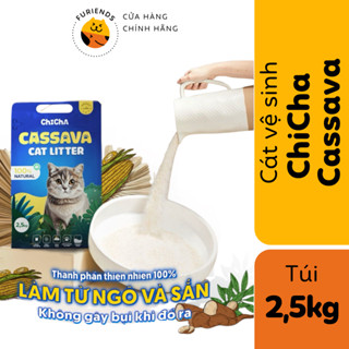 Cát vệ sinh sắn đậu cho mèo hữu cơ khử mùi ChiCha Cassava không bụi, không bết đá -Furiends