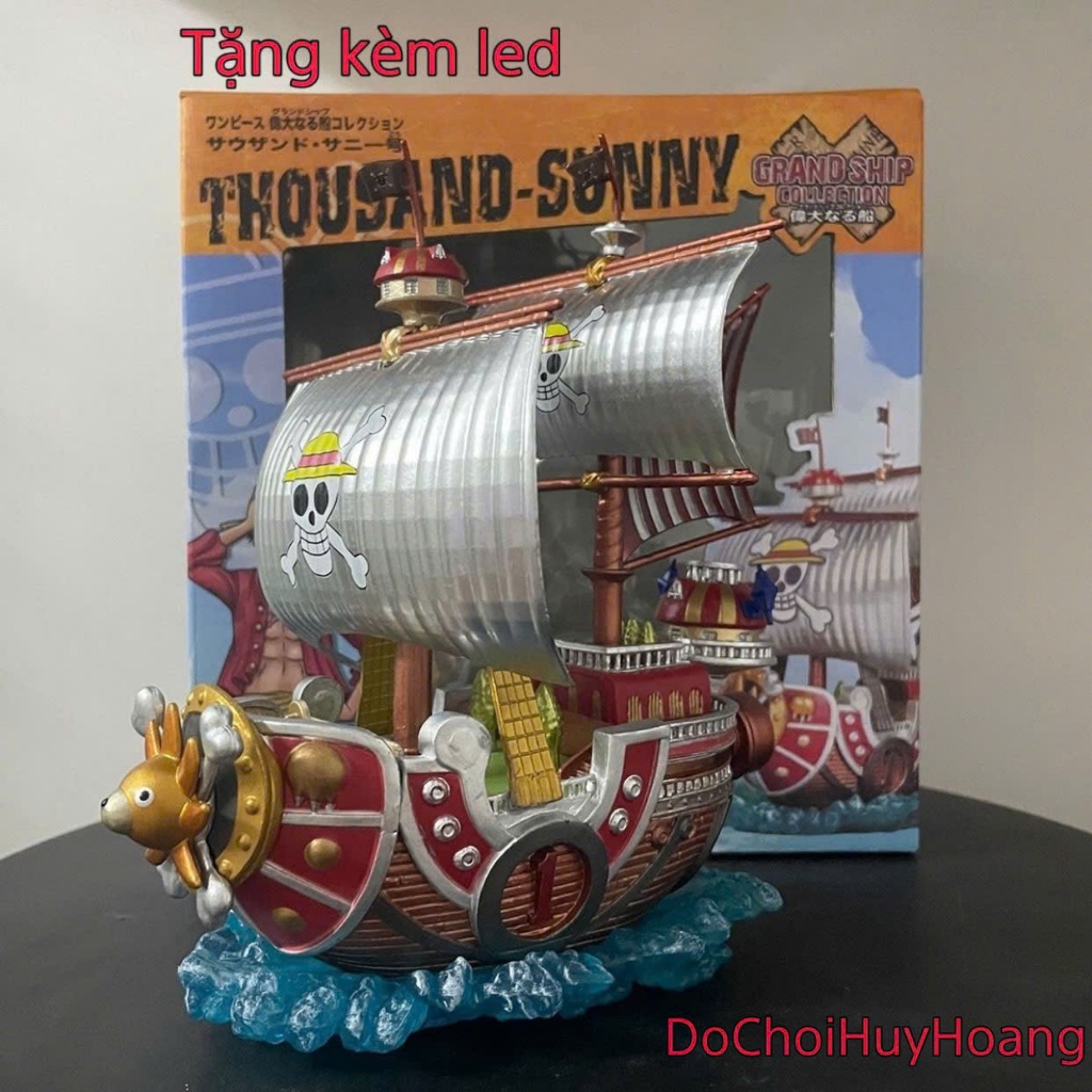 Mô hình tượng tàu Thousand Sunny One Piece cao 20cm dài 17cm