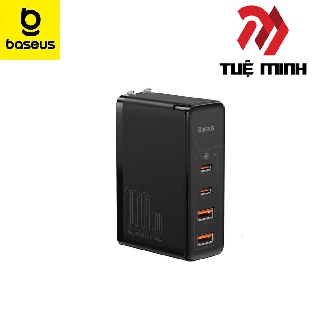 Sạc Nhanh Baseus Gan 2 Pro 100W 4 Cổng(2 USB Type-C Và 2 USB) Sạc Nhanh QC3.0 QC4.0 Cho Laptop, Tabl