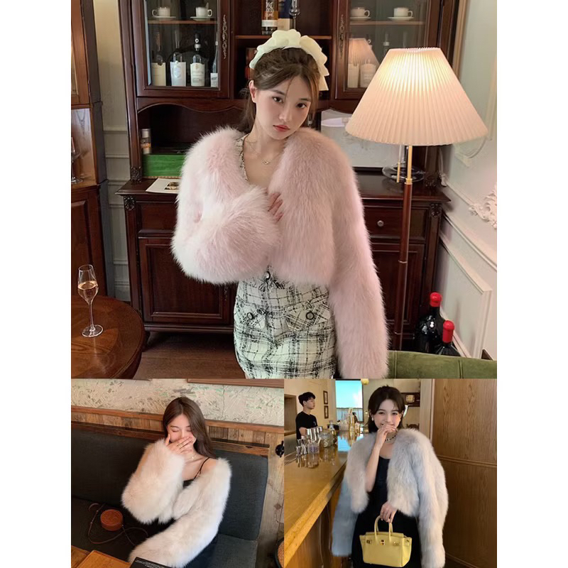 𝑶𝒏𝒊.𝑺𝒉𝒐𝒑_(Rẻ Vô Địch) Áo Khoác Lông Dáng Ngắn Sang chảnh Nhiều Màu Hàng QCCC | BigBuy360 - bigbuy360.vn