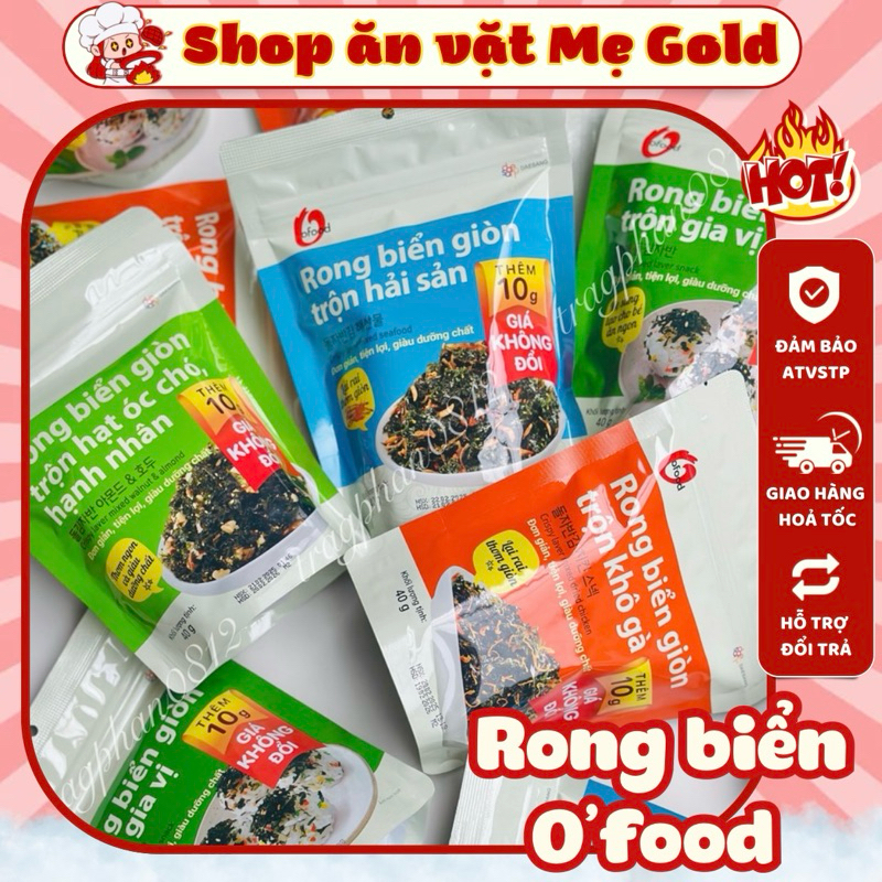 Rong biển trộn cơm O’food, rong biển giòn ăn liền các vị Ofood (gói 40g)