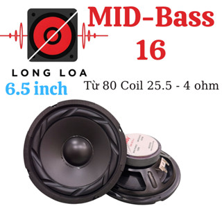  Loa Mid-Bass 16 từ 80 coil 25.5 nhập thái Soway tiếng sáng trợ lời loa trung. 