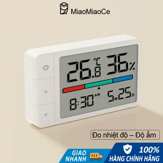 Nhiệt ẩm kế điện tử MiaoMiaoCe đo nhiệt độ, độ ẩm phòng, LCD rõ nét,  Cảm biến chính xác cao