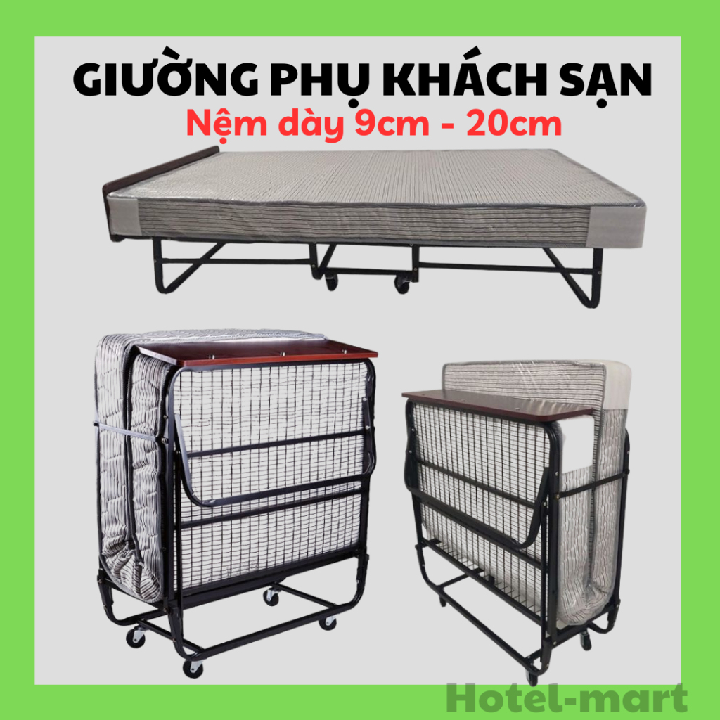 Giường phụ khách sạn Extra Bed nhập khẩu, bền đẹp và dễ dàng gấp lại sau khi sử dụng