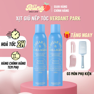Xịt Giữ Nếp Tóc Xịt Phồng Tóc VERDANT PARK Caviar Oil & Collagen Spray Tạo Kiểu Lâu Bết Mềm Mại Dưỡng Tóc BLING STORE