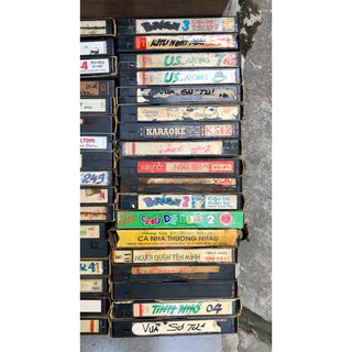 Băng video VHS cũ decor, trưng bày